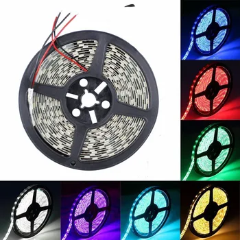 

LED 12V Flexible ribbon SMD 5050 5M LED Strip Lights, LED Tape, Multi-colors, 300 LEDs, Non-waterproof,Warm White RGB BLUE RED