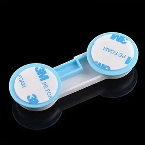 4 x درج مجلس الوزراء باب خزانة ملابس الاطفال سلامة الطفل قفل البلاستيك للحصول على طفل الطفل الأزرق والأبيض