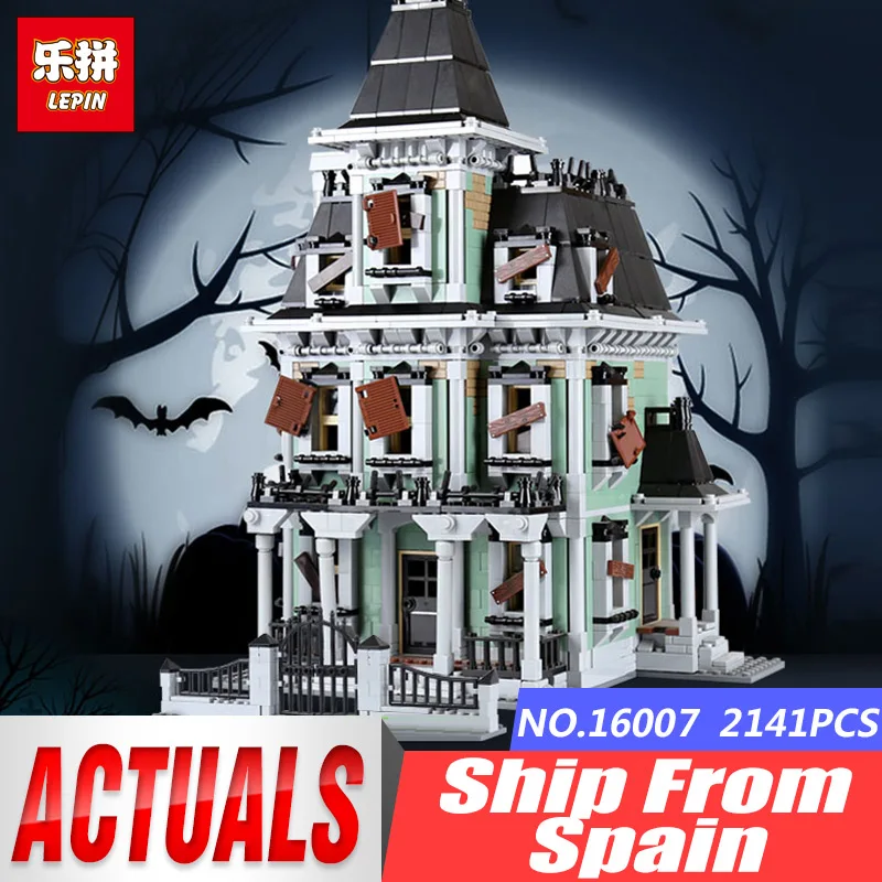 

DHL 16007 2141Pcs Monster fighter The Haunted House Model Set Building Kits Model Compatible With legoinglys 10228 Gifts