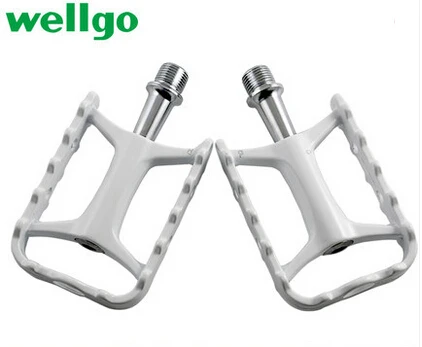 Wellgo m111 qrd-m111 быстросъемная педаль для горного велосипеда, ультра-светильник с подшипником, педаль для дорожного велосипеда - Цвет: white