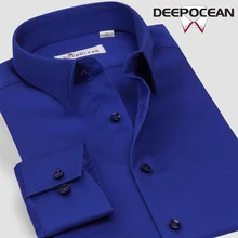Модная мужская деловая рубашка с квадратным воротником, мужские рубашки, хлопковая Повседневная рубашка, приталенная оксфордская рубашка мужская DDX78508L