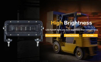 

[Seven Neon]Forklift Safety Light 30W Red Cree LED Safety Warning Work Lamp Warehouse Fork Forklift Truck Security Indicator