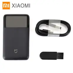 Оригинал Xiao mi jia mi портативная электробритва для мужчин USB перезаряжаемая с низким уровнем шума безопасная уход за лицом борода бритва Xiao mi