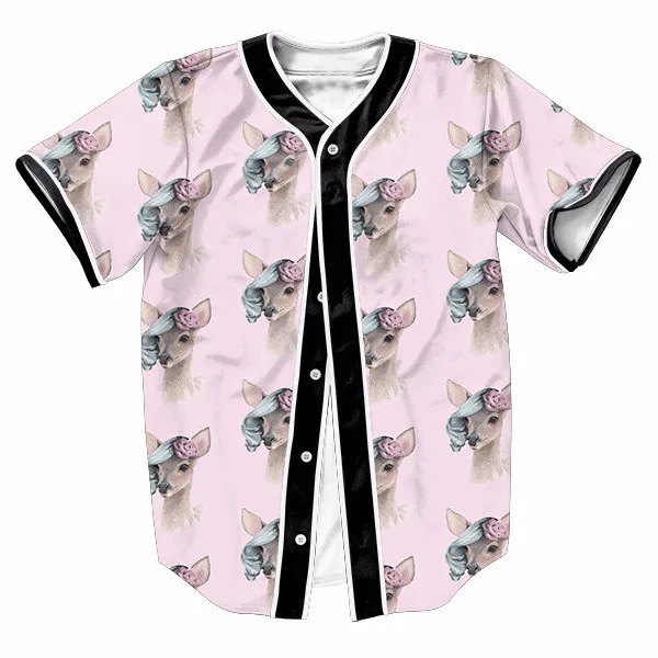 pink baseball jersey