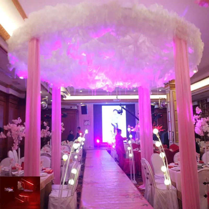 New Arrival White Cloud Top Snow Yarn Wedding Ceiling Decoration