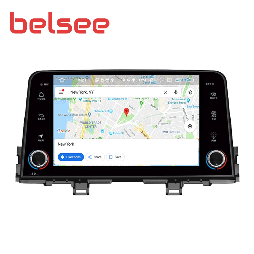 Belsee 1280*720 экран Android 9 0 для Kia Morning Picanto Autoradio Sat Bluetooth навигация GPS автомобильное