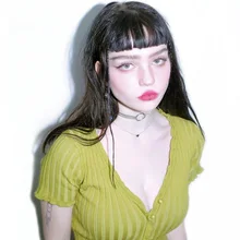 Летний женский укороченный вязаный кардиган с оборками и коротким рукавом, глубокий v-образный вырез, укороченный вязаный Топ и футболки, повседневная футболка для женщин