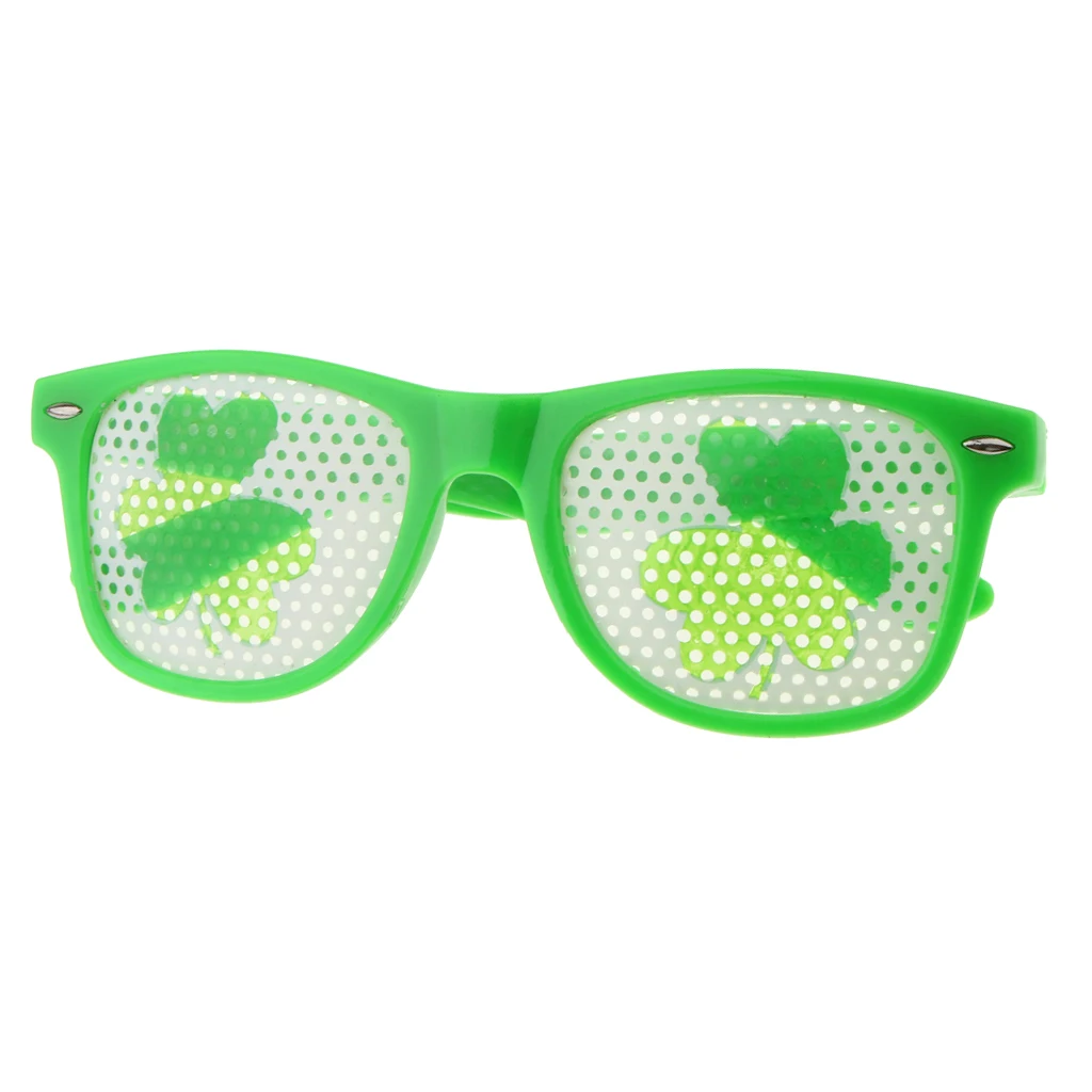 Party Ornament St patrick‘’s Day Dress Up Shamrock Leave  Irish Flag Glasses Irish Traditional Festival Decorations
