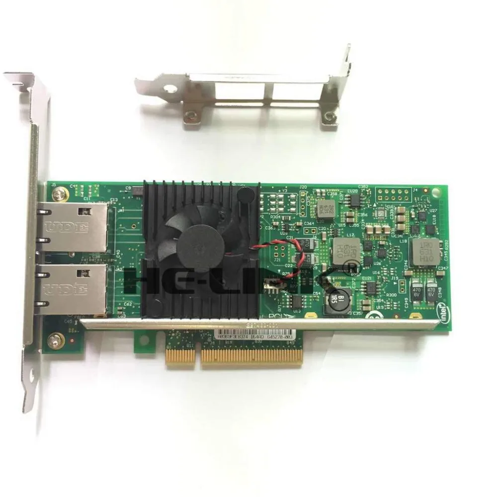 DELL/INTEL OEM X540-T2 3DFV8 10Gb двойной порт RJ45 PCIe 2 0x8 Ethernet конвертированный сетевой адаптер |