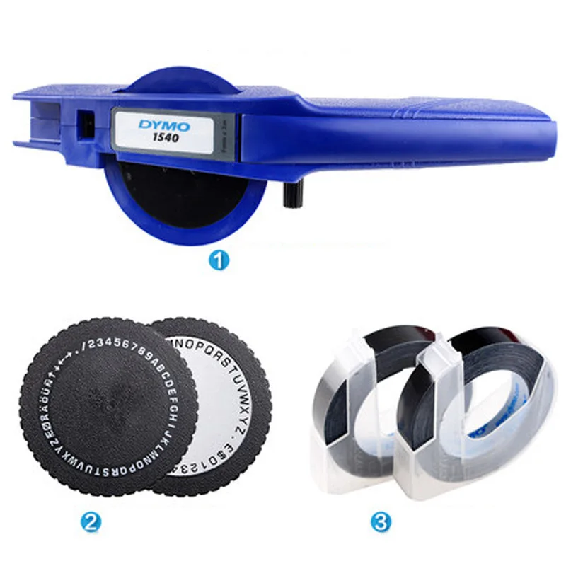 New Manual Label Tape Printer For Dymo 1540 + 2 Label Tapes,Free