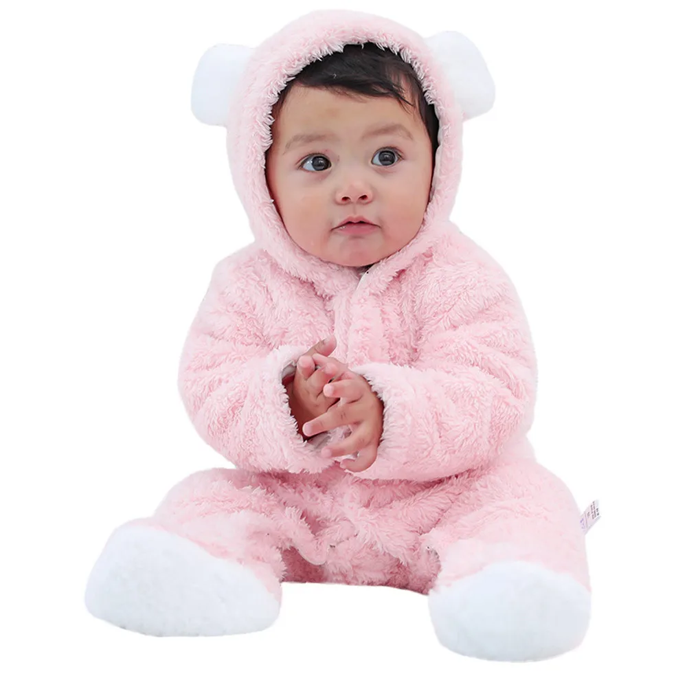 fluffy baby romper