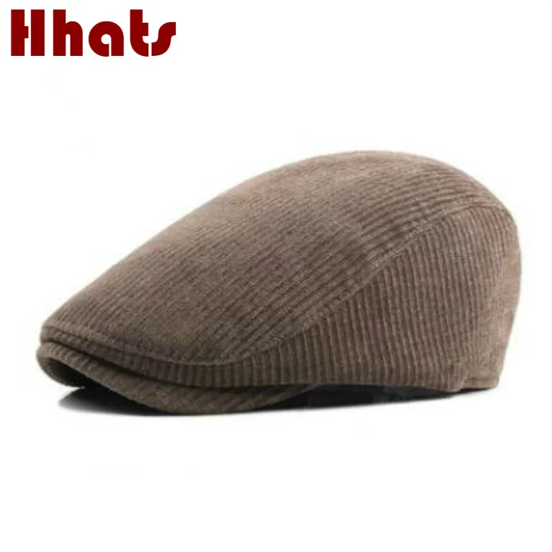 corduroy flat caps for men