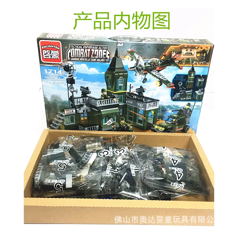 1714 627pcs Military Constructor Model Kit Blocks Compatible LEGO Bricks Toys for Boys Girls Children Modeling 1714 627pcs Military Constructor Model Kit Blocks Compatible LEGO Bricks Toys for Boys Girls Children Modeling