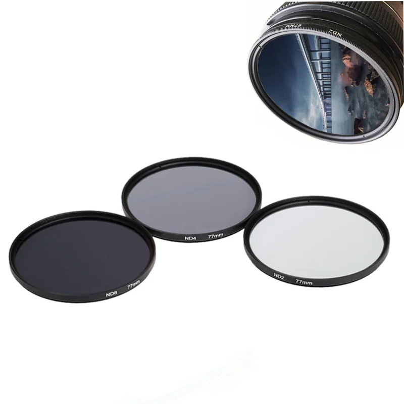 

ND Filter Neutral Density ND4 Filter 52MM 58MM 62MM 67MM 72MM 77MM Photography for Canon Nikon Sony Camera