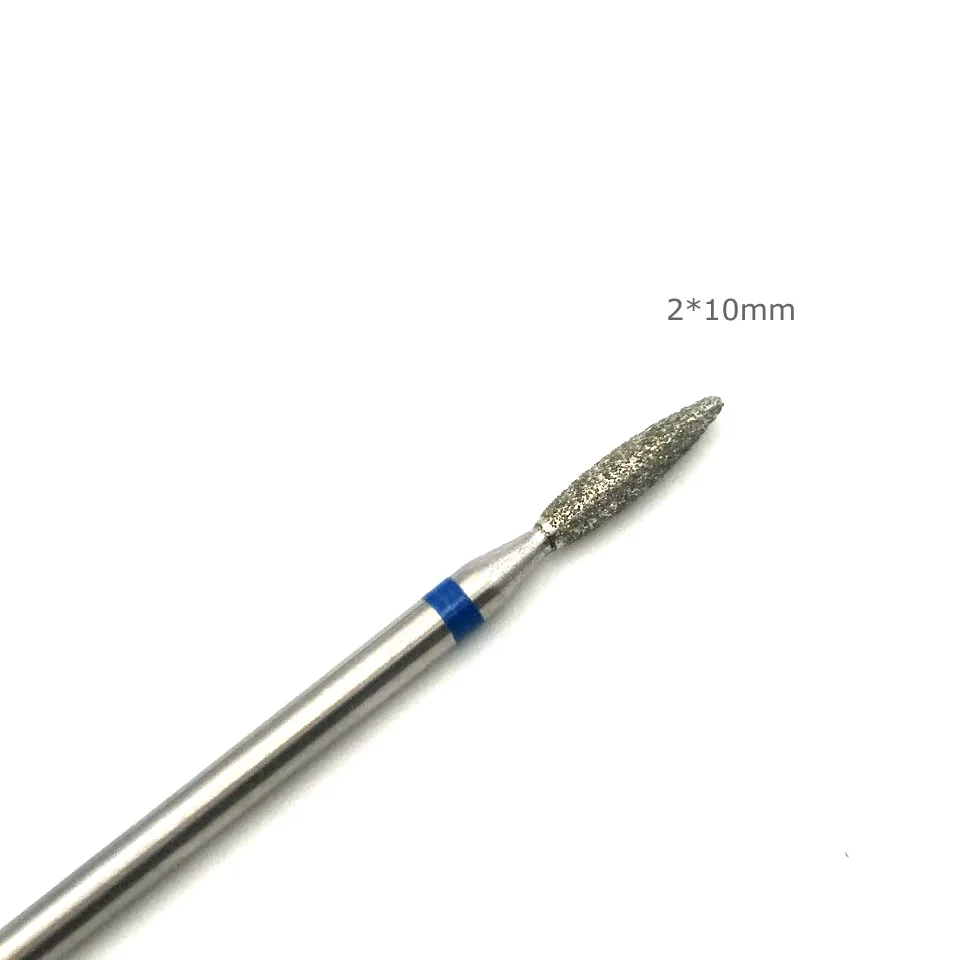 HYTOOS Cone Diamond Nail Drill Bit 3/32" Rotary Burr Manicure Cutters Pedicure Tools Electric Drill Accessories Nail Mill-H0210D 6