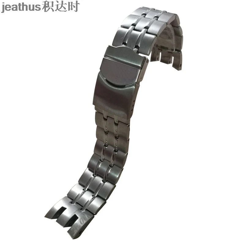 Jeathus ремешок для часов swatch стальной ремешок холодный светильник YRS403 401 402 411 413 418 407 браслет из нержавеющей стали YRS 007 - Цвет ремешка: Silver