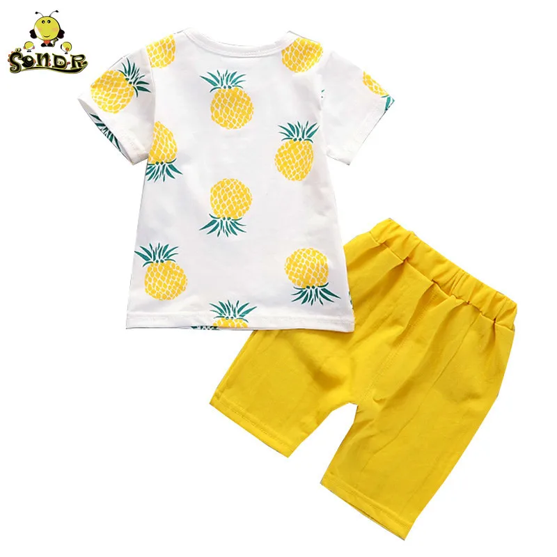 Kids Boys Summer Clothes Fashion Cotton Set Printed Fruit Sports Suit T-shirt + Shorts Children's Clothing Baby Girl Outfits Kids Boys Summer Clothes Fashion Cotton Set Printed Fruit Sports Suit T-shirt + Shorts Children's Clothing Baby Girl Outfits