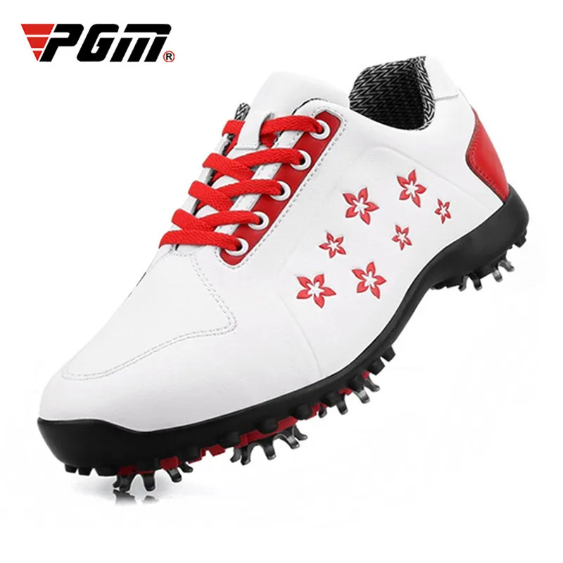 

Authentic PGM Korean Women Golf Shoes Women Leisure Section Fixed Nail Waterproof Non-slip Printing Girls Sports Shoes Sneakers