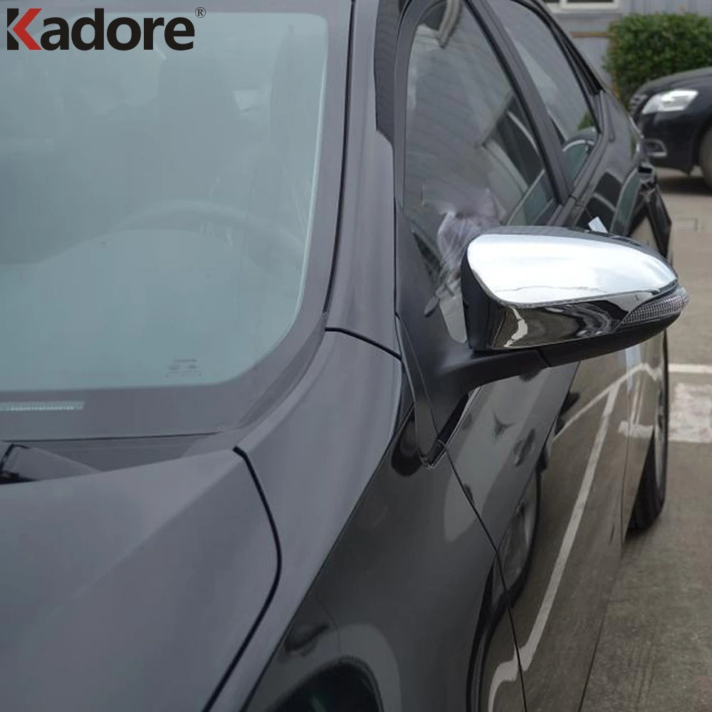 For Toyota Corolla 2014 2017 E170 ABS Chrome Side Door Rear View Mirror