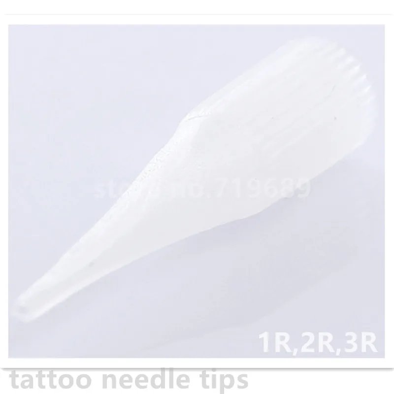 

100Pcs Eyebrow Tattoo Needle Tips For Permanent Makeup Plastic Tattoo Caps Matched For 1R, 2R,3R, 5R Needles loosing packing