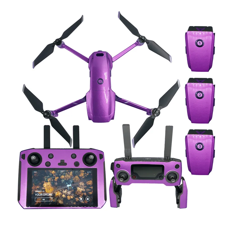 Fluorescent Sticker Body Skin Stickers for DJI Mavic 2 ProZoom Drone Body Waterproof 3M Sticker for DJI Smart Controller Skin (1)