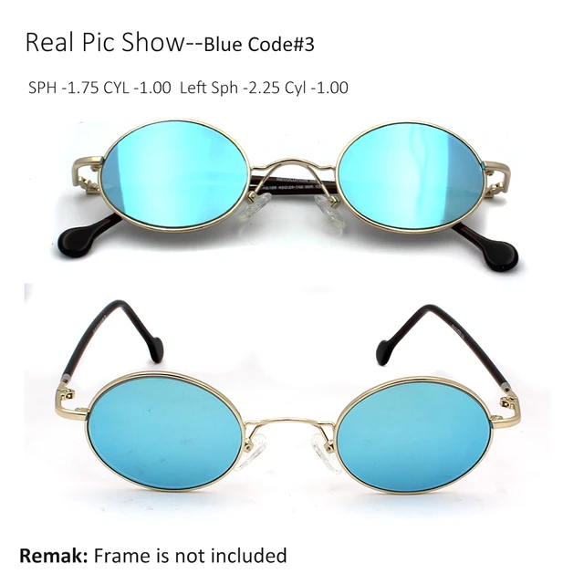 1.56 índice moda colorida lente para olho polarizado óculos de sol lentes  miopia lente óptica azul verde lentes de óculos 80mm - AliExpress