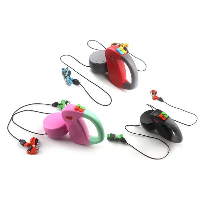 

Automatic Retractable Pet Dog Double Leashes Durable Leash for Dogs Chihuahua Outdoor Leads Pet Multi-function Accessories 10A