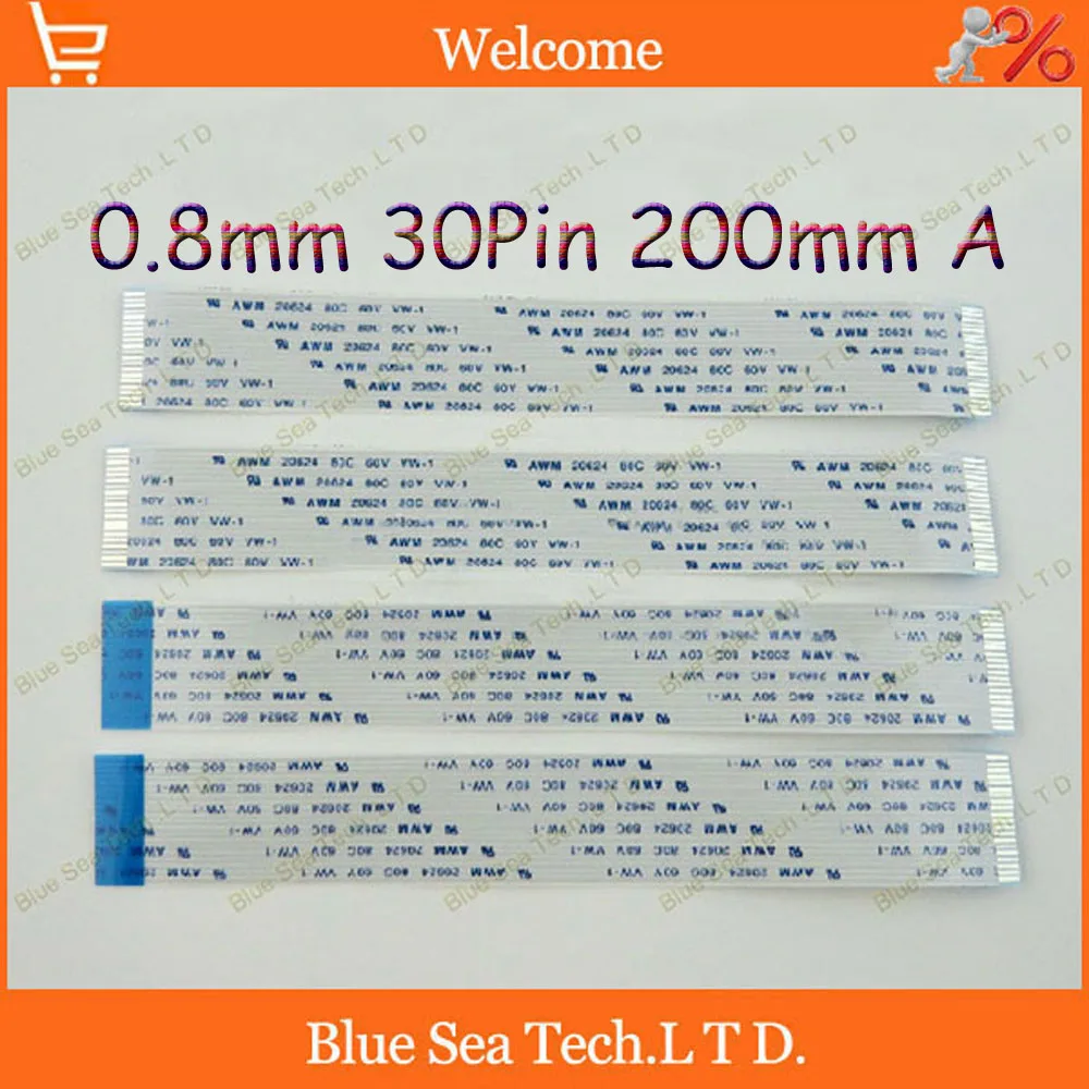 FFC FPC Flexible Flat Cable 0.8mm pitch 30 pin 200mm Isotropy A cable,20624. FFC FPC Flexible Flat Cable 0.8mm pitch 30 pin 200mm Isotropy A cable,20624.