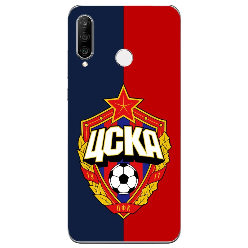 

PFC CSKA Moscow football Club Logo Painting Case For Huawei Honor 8A P30 Y6 Y7 Lite Prime Pro 2019 Phone Printed tpu Cover