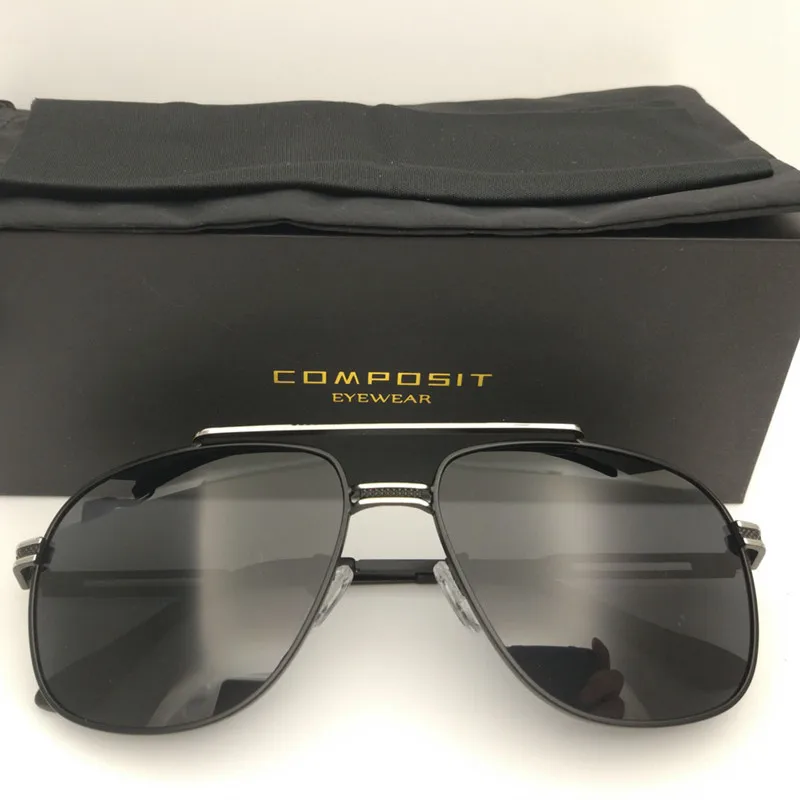 

New 2018 Composit Brand Anti Reflective Super Light Sun Glasses Fashion Multicolor Square Alloy Men Polaroid Sunglasses