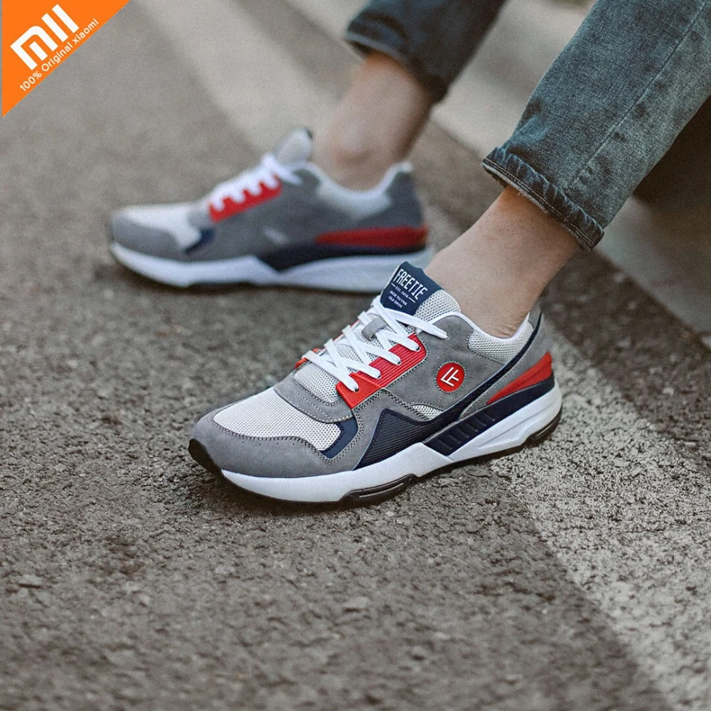 Choque E cinza Originais Ao Dos Mijia Elasticidade Casuais vermelho Sapatos Retro Xiaomi Cores Respirável 4 Homens khaki Esportes Desgaste Freetie90 resistente Preto zwqHnad