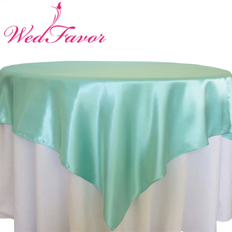 WedFavor, 1 шт., квадратная атласная накладка на стол, атласная, для банкета, скатерти для свадебного стола, для домашнего торжества, вечерние, для украшения отеля