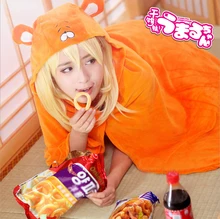 Cosplay Anime Himouto! Umaru-chan Capa Hoodies Abrigo de Franela Manta Traje