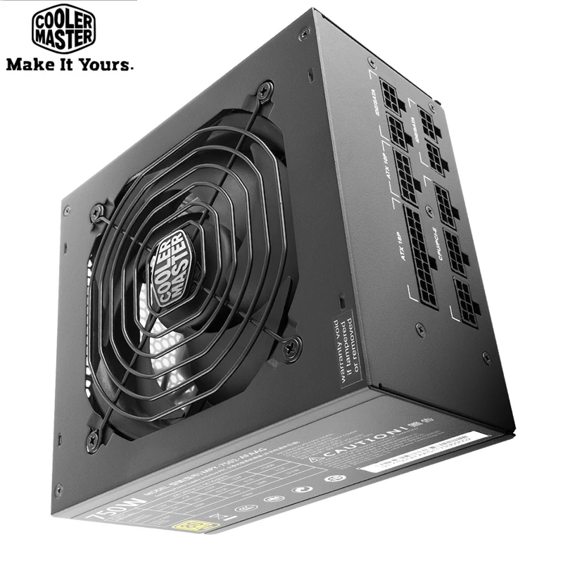 Cooler Master, полный модуль, компьютерный источник питания, номинальная мощность 550 Вт, 550 Вт, 12 см, тихий вентилятор, 12 В, ATX PC PSU GOLD 80 PLUS, для игр и офиса