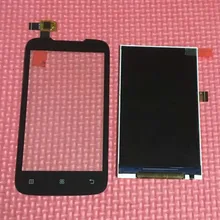 TOP Quality Black Outer Glass Sensor Touch Screen Digitizer+LCD Display For Lenovo A369 A369i A369t Smartphone Replacement