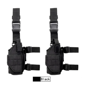 

Outdoor hunting Tactical Thigh Holster Drop Leg Holster Adjustable Pistol Handgun Nylon Gun Pouch fit SP2022 M9a1 USP 1911