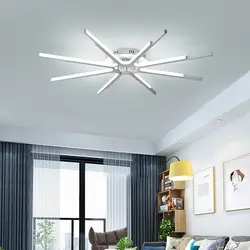 Художественная линия креативная светодио дный современная светодиодная люстра акриловая гостиная атмосфера домашняя личность лампа