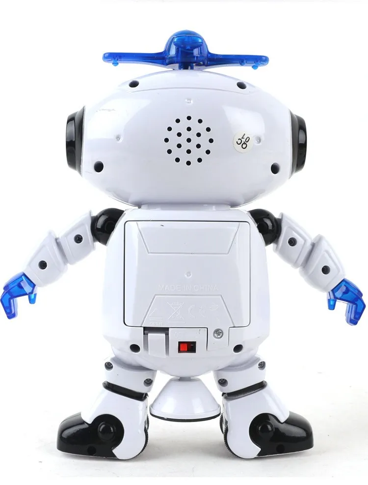 Автоопределение робот танцует детские игрушки световой детей творческие Музыка Робот Модель 360 градусов вращающийся робот #1