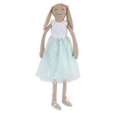 70cm Cute baby bunny Girl s favorite Wearing a rabbit dress doll Long ears animal dolls