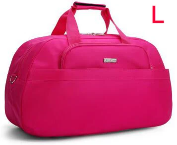 Большие вместительные мужские дорожные сумки, переносные сумки 3 размера для выходных, черные багажные сумки со скидкой 20% T309 - Цвет: L rose red