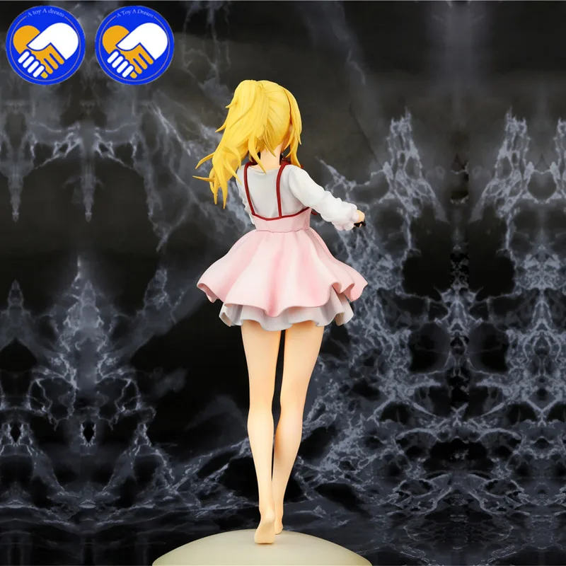 Аниме Shigatsu wa Kimi no Uso Misono Kaoru ПВХ фигурка модель игрушки КАВАИ пианино девушка в