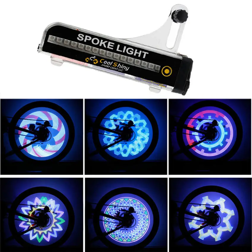 Sale 32 LED Motorcycle WaterprCycling Bicycle Bike Wheel Signal Tire Spoke Light 21 Changes Bicycle Spoke Light free shipping DZ50 2
