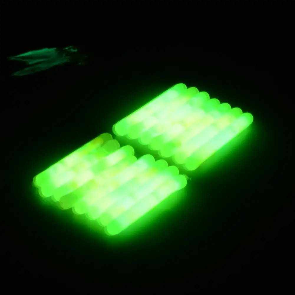 15 قطع البسيطة الصيد الفلورسنت Lightstick ليلة تعويم كليب على توهج عصا الكثير