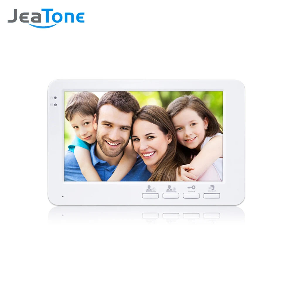 

JeaTone 7" High Quality Hands-Free 2-way Intercom Door Phone Video Intercom System Support Monitoring and Indoor Unlocking