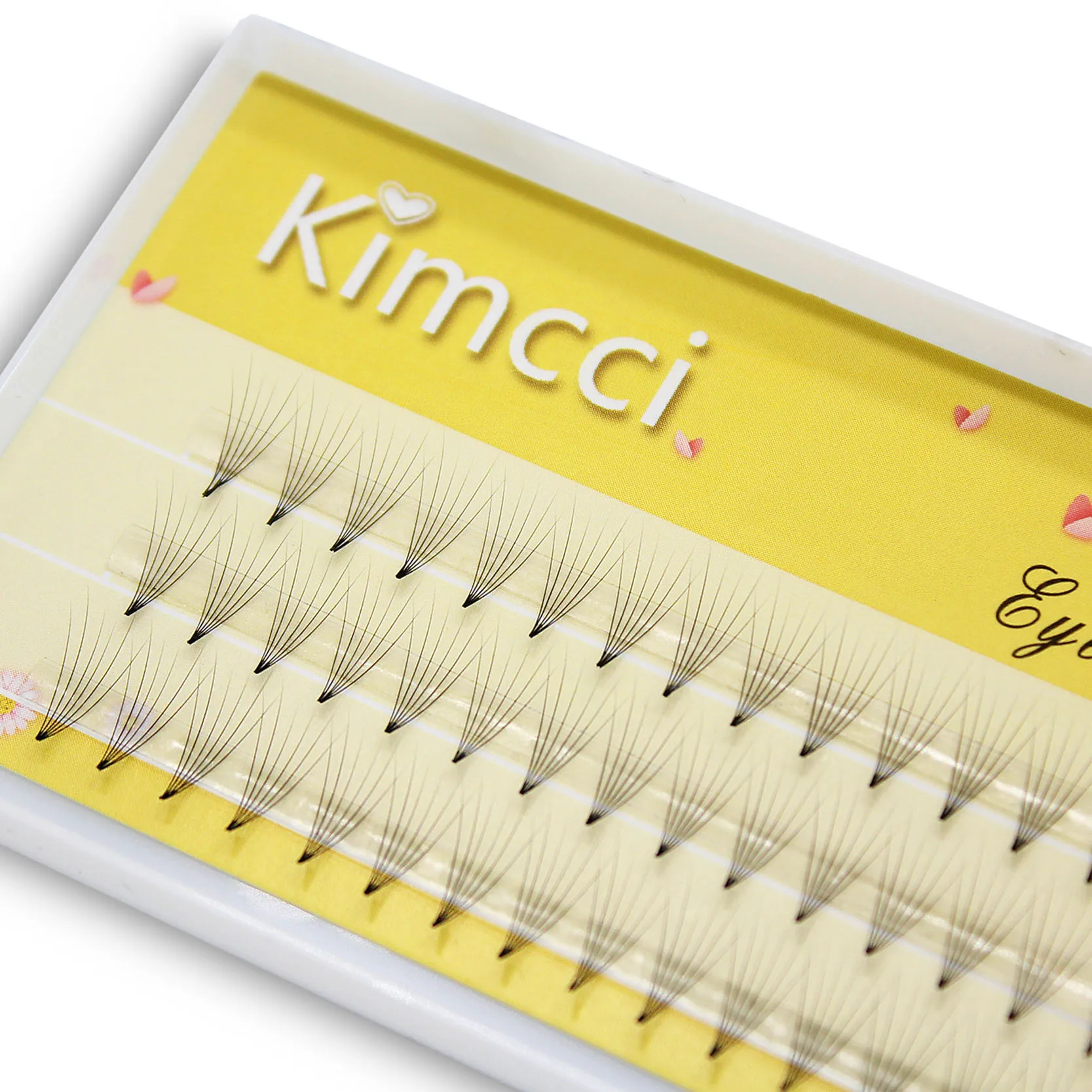 Kimcci 6D предварительно обнаженные Индивидуальные ресницы для наращивания 3D норковые ресницы русский объем короткий стержень C завитком ресницы для наращивания 3D эффект