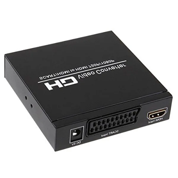 HOT-SCART к HDMI конвертер видео аудио адаптер коробка с SCART/HD переключатель, PAL/NTSC видео скейлер, 1080 P/720 P Поддержка HDMI подключения