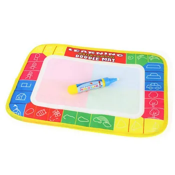 

Hot! Fun Kids Baby Add Water Write Draw Paint Water Drawing Canvas Magic Doodle Mat With Magic Pen Brushes Gift Christmas New