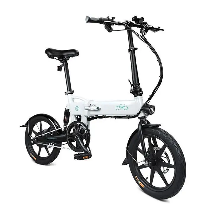 Discount Aluminum Alloy Folding Electric Bicycle With Pedals Tire Hub Motor EU Casual, Travel, Outdoor, etc Plug D2 3