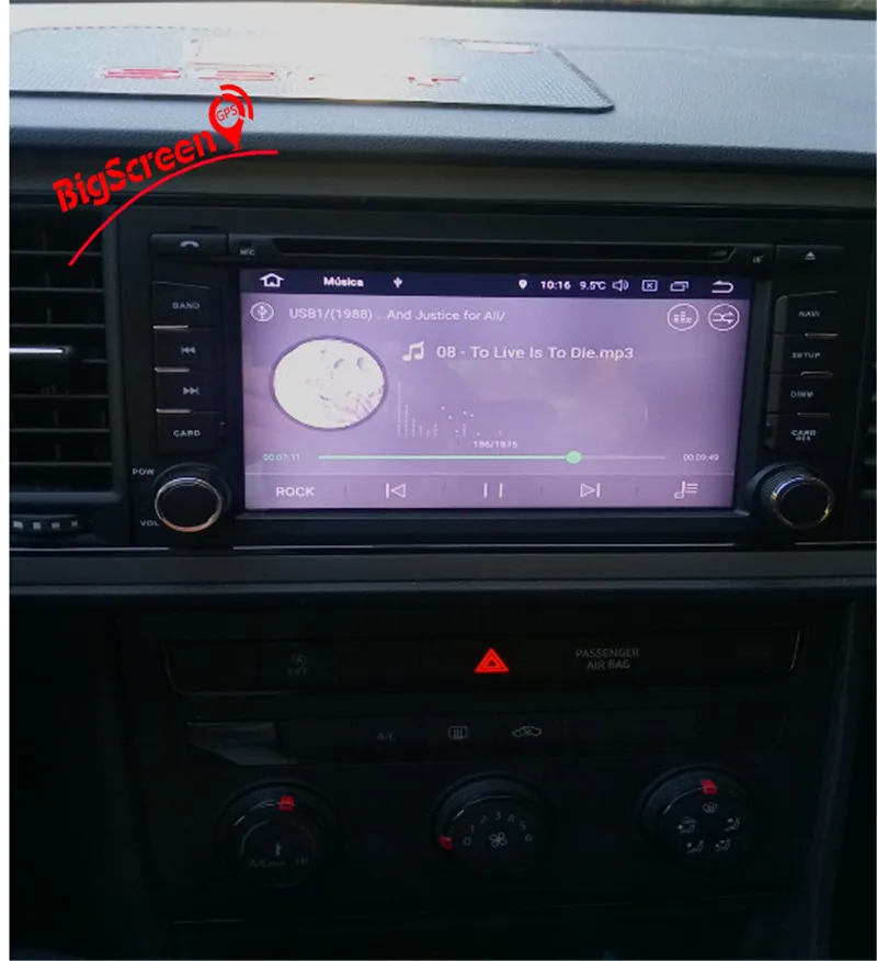 Excellent Bigscreen Android 9.0 8core Car DVD Player GPS Navigation For Seat Leon 2012-2017 Headunit Multimedia Recoder Satnav 4GB +32GB 4