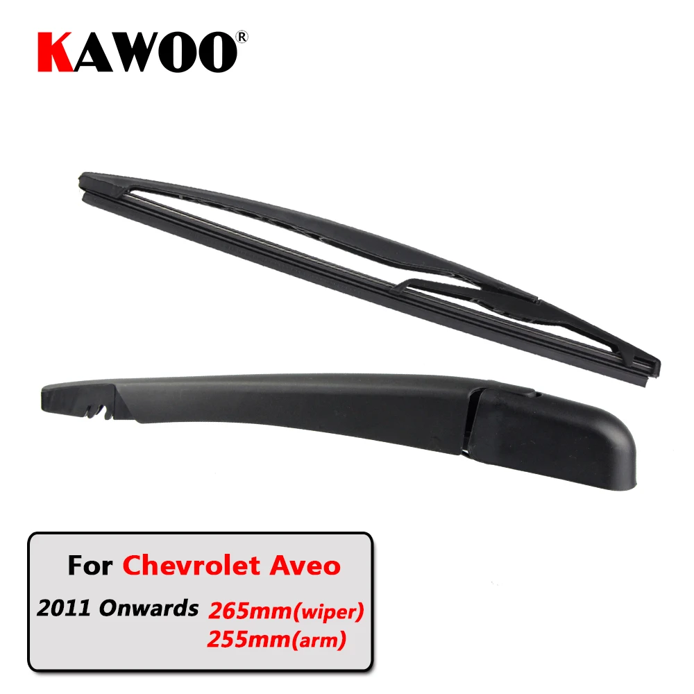 KAWOO Car Rear Wiper Blade Blades Back Window Wipers Arm For Chevrolet Aveo Hatchback (2011